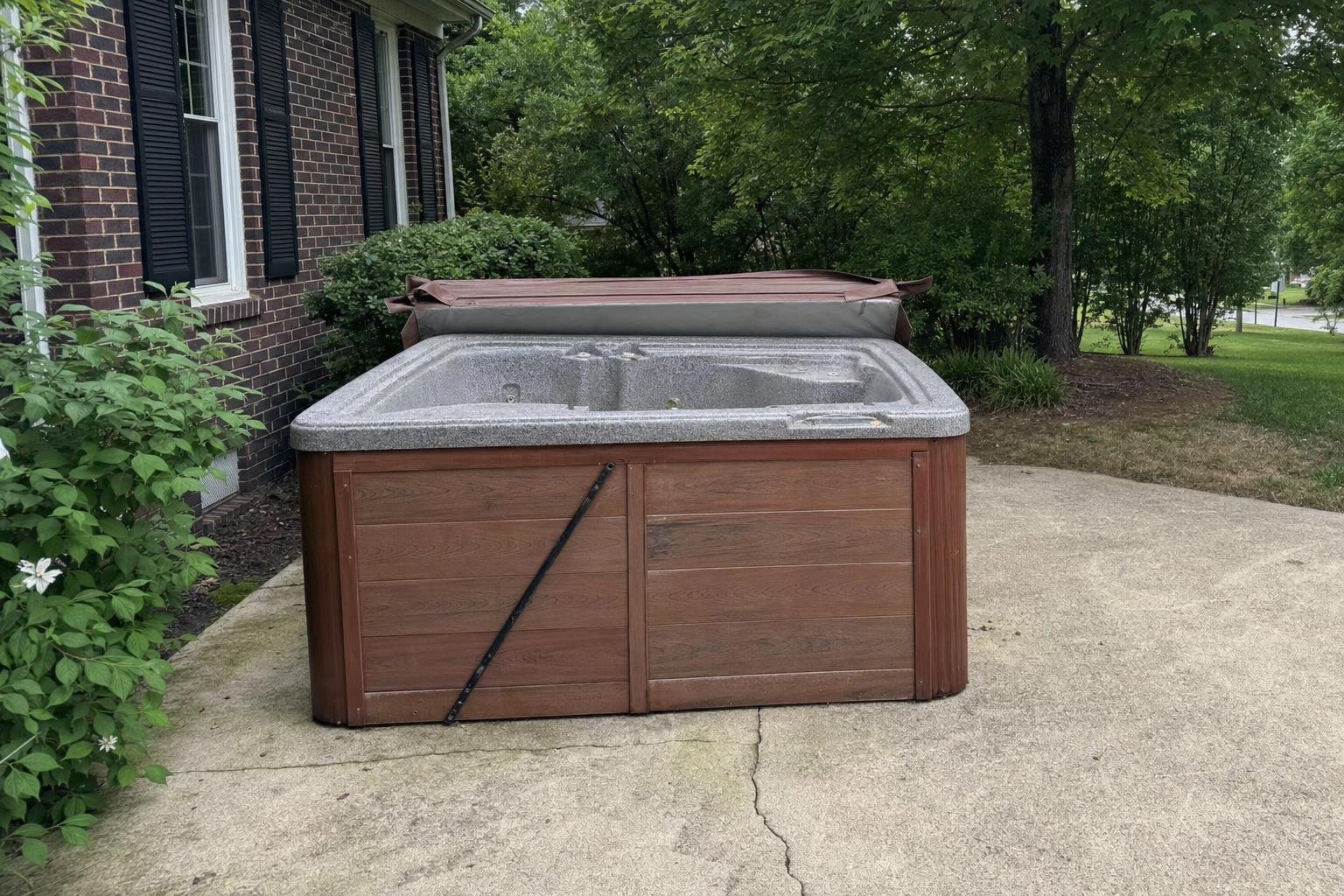 Illustrative image of hot tub removal work